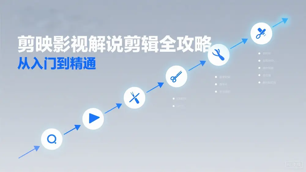 剪映影视解说剪辑全攻略:从入门到精通